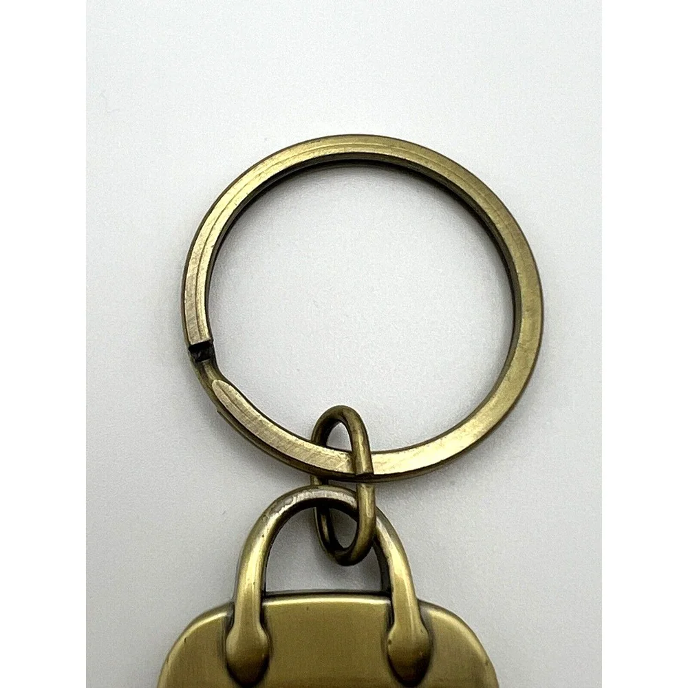 Vintage Strada Gold Toned Key Chain Purse Shape 1